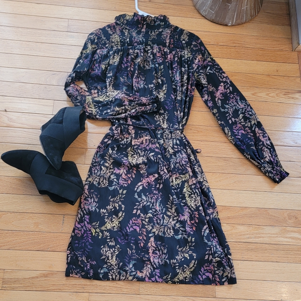 H&M Dress Size 6 Floral Print Long Sleeve - Picture 10 of 10
